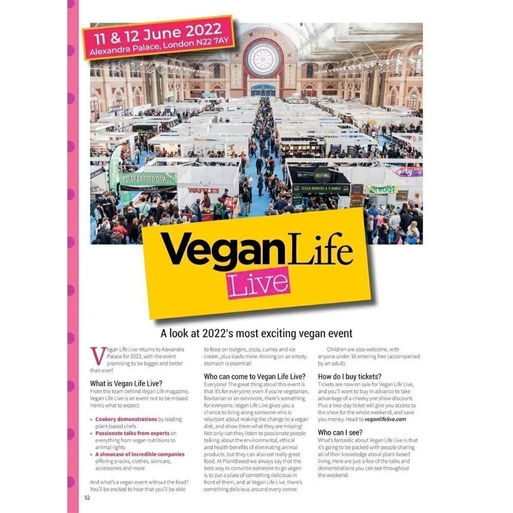 Plantbased Magazine from UK Retired Back Issue 52 Vegan Life Style May 2022